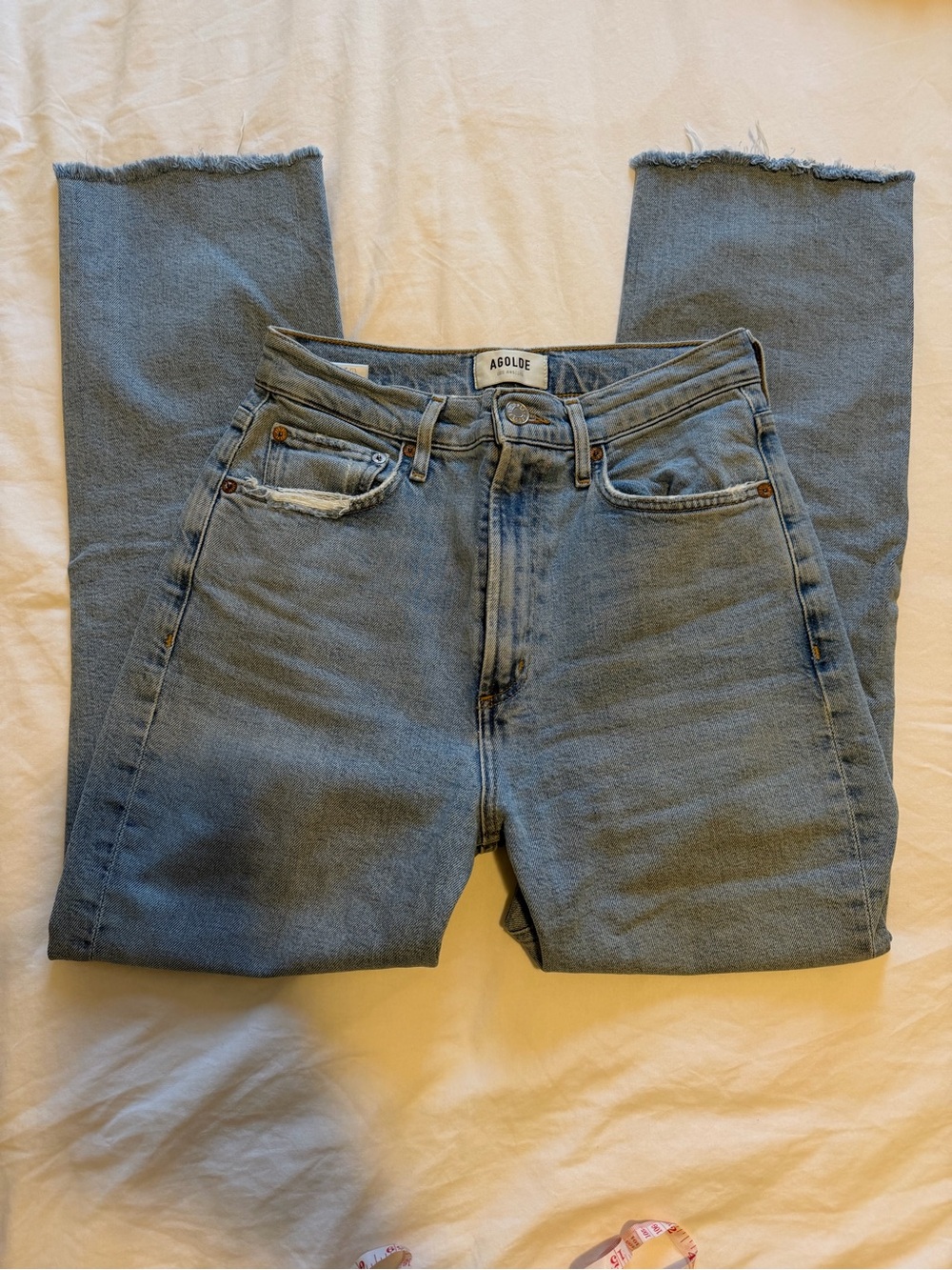 Agolde High rise Stove Pipe jeans